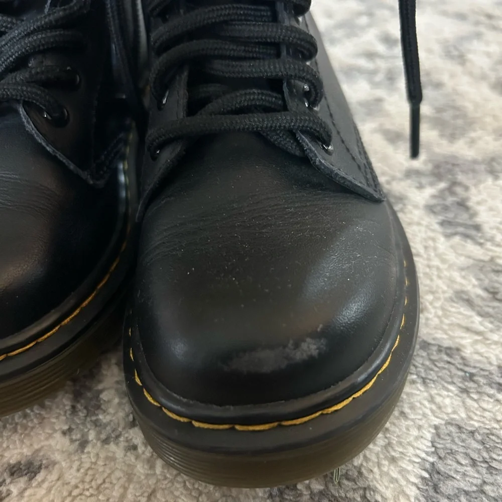 Dr. Marten's Kid's Collection 1460 Unisex Lace Up Boot- Black/ Size 12